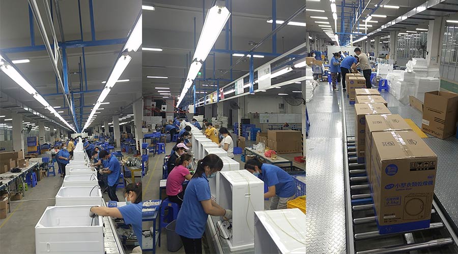 生产实况！金环电器正忙碌开展台湾客户的小型干衣机生产